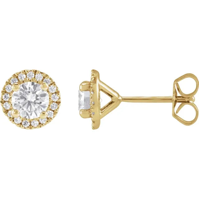14K Yellow Stud earrings