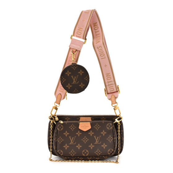 LV Monogram Multi Pochette Accessories Rose Clair