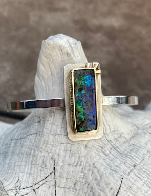 Sterling Silver 14k Boulder Opal