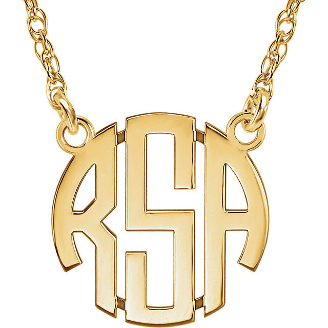 Block Monogram Necklace - WPS!