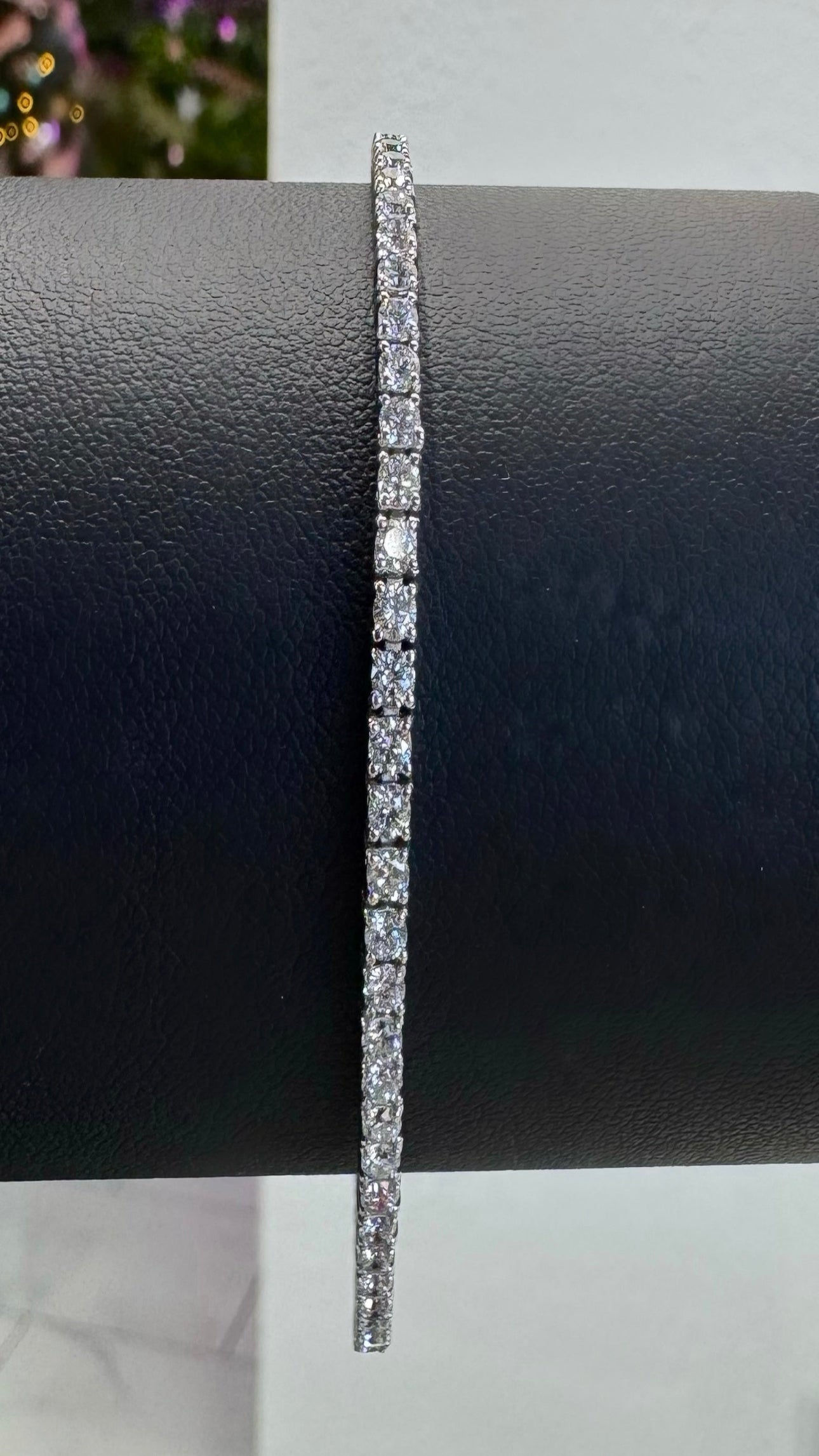 14K White Gold Tennis Bracelet