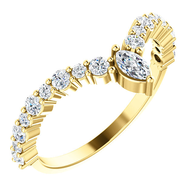 Marquise "V" Stackable