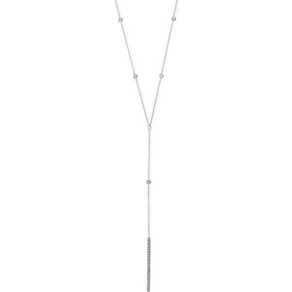 Diamond "Y" Necklace