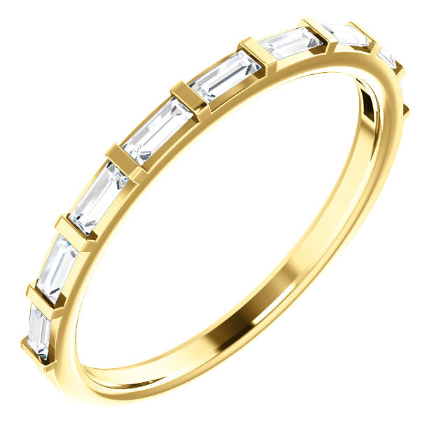 Straight Baguette Diamond Band