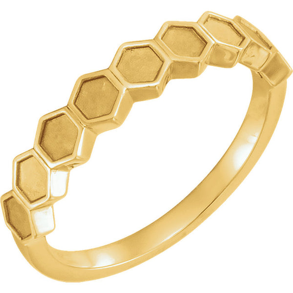 Honeycomb Geometric Ring