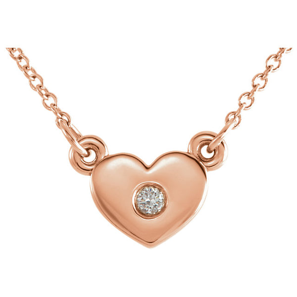 Heart & Diamond Necklace