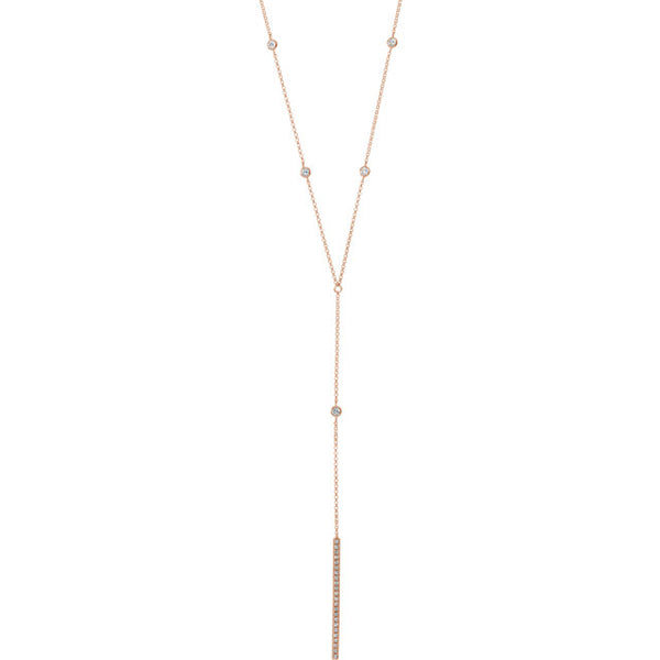 Diamond "Y" Necklace