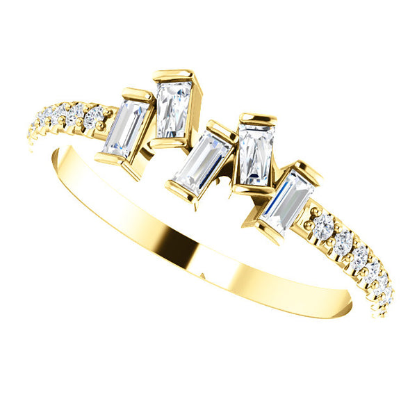Diamond Scattered Ring