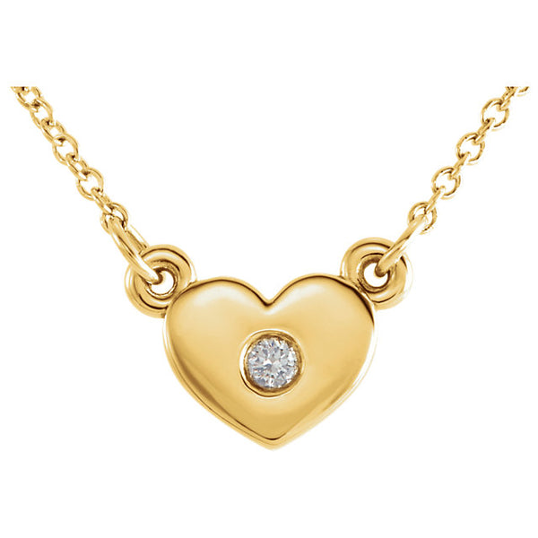 Heart & Diamond Necklace