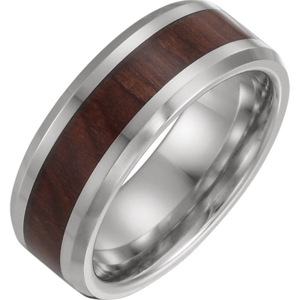 Cobalt Beveled Edge with Wood Inlay